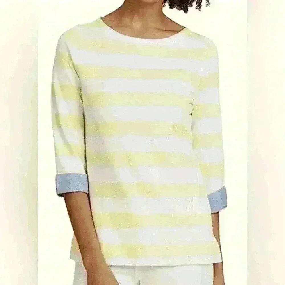 NWT,  Nautica 3/4 cuff striped shirt.  Sz women’s Medium.